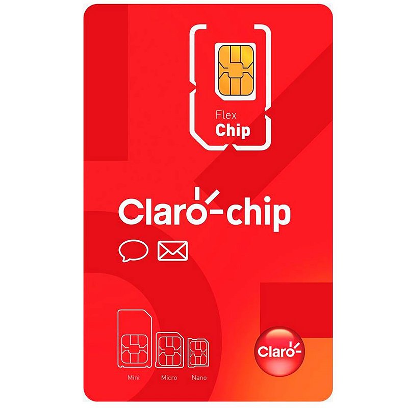 Cartão SIM - Chip da Operadora Claro