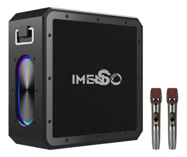 Caixa de Som X53: 160W com duplo subwoofer, IPX6, 24.000mAh, 2 microfones sem fio, modos TWS, gravação e LED RGB