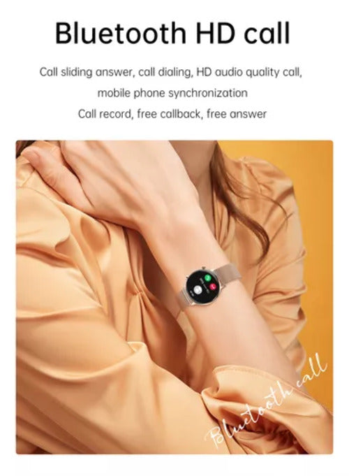 Smartwatch IMENSO IMS-758: Elegância, Tela HD AMOLED 1.1”, Monitoramento Cardíaco e Assistente de Voz