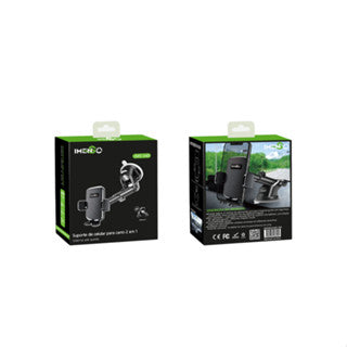 SUPORTE UNIVERSAL DE CARRO PARA CELULAR (2 EM 1) VENTOSA E NA SAIDA DE AR