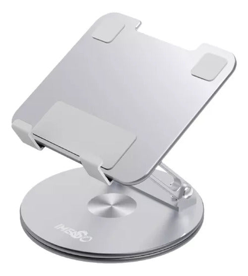 Suporte de Mesa Giratório para Notebook e Tablet - Design Funcional e Durável com Rotação de 360°