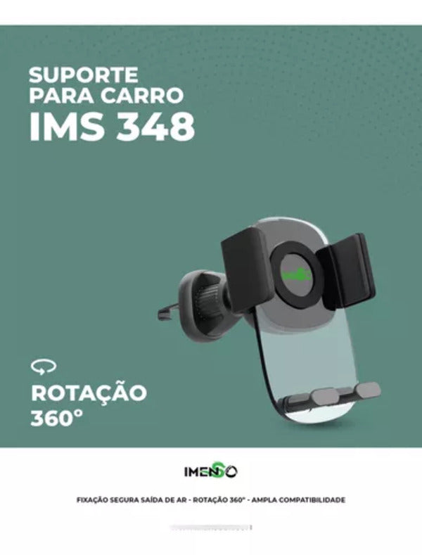 Suporte Veicular para Celular Imenso - Segurança e Versatilidade com Rotação 360°
