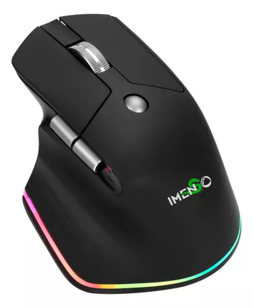 Mouse Gamer Óptico Sem Fio 2.4G: 1600-4000 DPI, 6 Botões, RGB, Bateria 500mAh, Conexão USB-C, 10m de Alcance