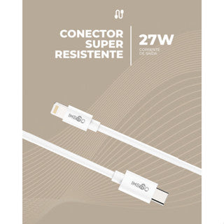 IMENSO ULTRA RÁPIDO 27W IMS-161A CABO DE DADOS TIPO C / LIGHTINING 2M