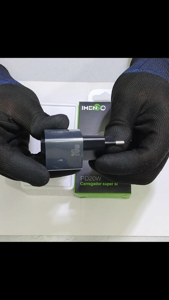 IMS-221P Carregador CARREGADOR ULTRA RÁPIDO UMA SAÍDA USB TIPO-C 20W