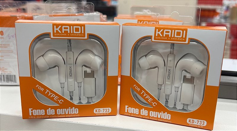 FONE DE OUVIDO INTRA-AURICULAR - Kaid -Tipo C