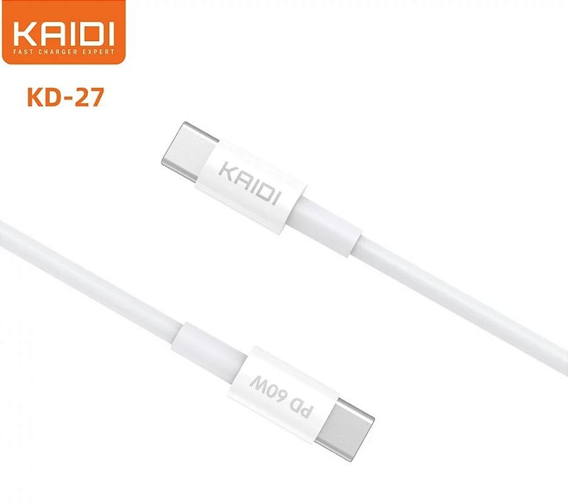 CABO TIPO-C PARA TIPO-C kd-27 PD 60w - 1 Metro