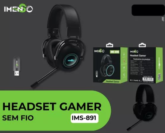 HEADSET GAMER SEM FIO IMS-891 IMENSO