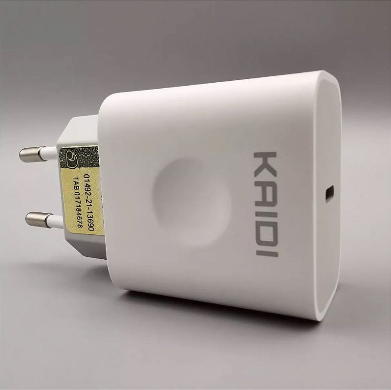 Carregador de Tomada Turbo com cabo de Lightning, IOS - Iphone Kaid
