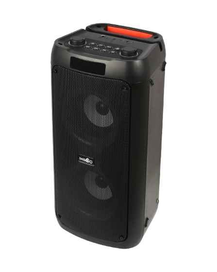 Caixa de Som Bluetooth X45M: 20W com Luzes RGB, Bateria 4500mAh (5.5h) e 2 Microfones Sem Fio para Suas Festas!