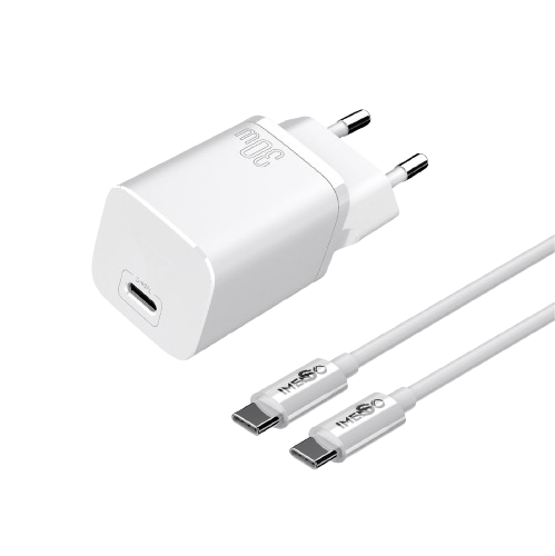 Carregador  Entrada e Saída Tipo C para Android e Iphone