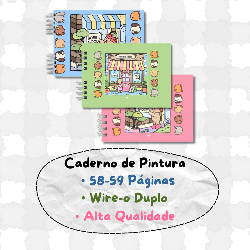 Kit Livros de colorir Bobbie Goods 50 Folhas Desenho Pintar