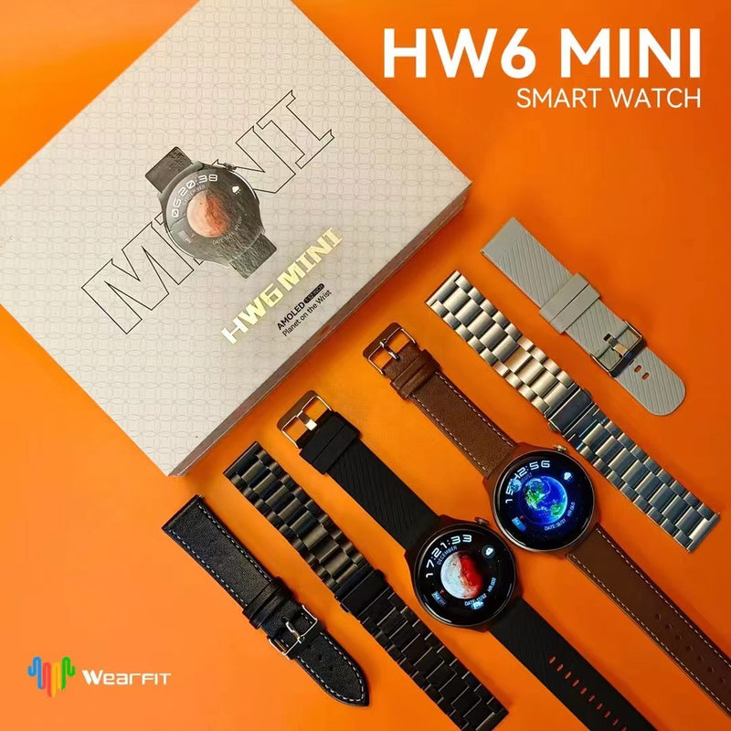Relógio Smartwatch mini Amoled HD NFC Frequência Cardíaca