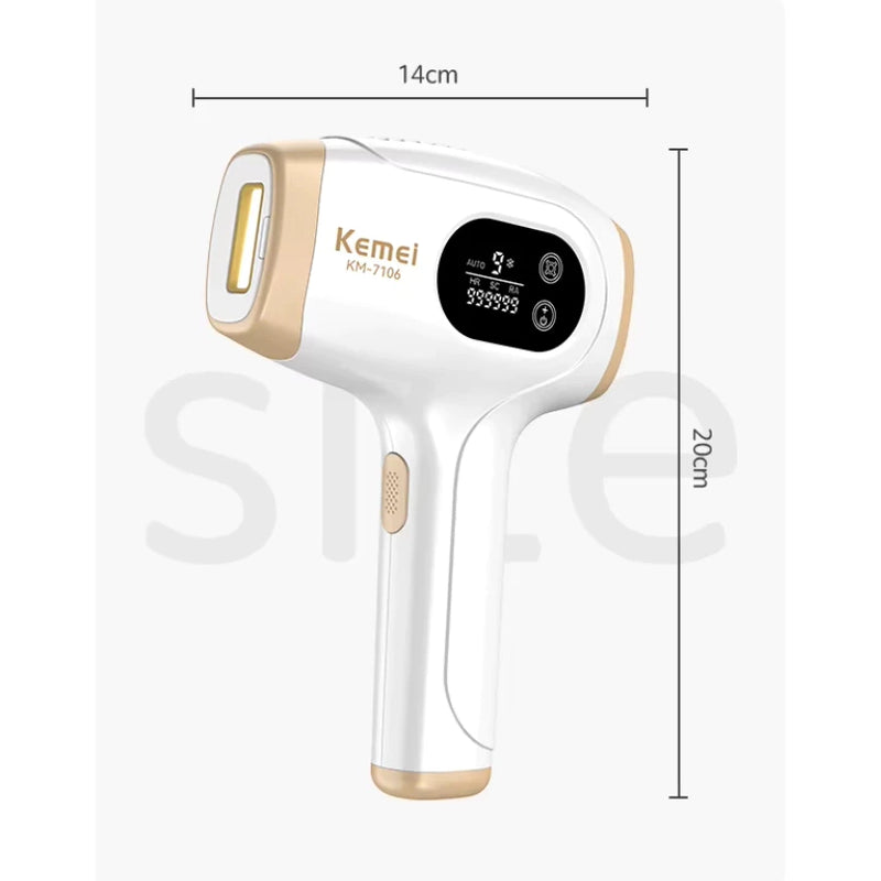 MÁQUINA DEPILADORA A LASER PROFISSIONAL KEMEI BIVOLT