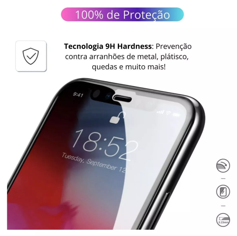 Película De Vidro 3d Para iPhone